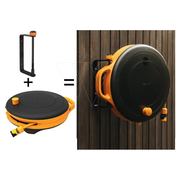 Fiskars 1020436 +1020448 Duvara Monte Hortum Makara Seti S 15 mt (1071660) ürün görseli 1
