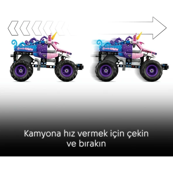 LEGO 42220  Technic Monster Jam™ Sparkle Smash™ Çek-Bırak - Resim 6