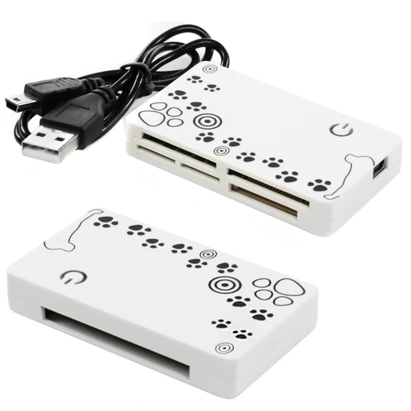 Narita HT-02A Usb 2.0 Support Sd Mmc Mini Sd T Flash-Ms-Ms Pro All In One Çoklu Kart Okuyucu Kart Reader ürün görseli 1