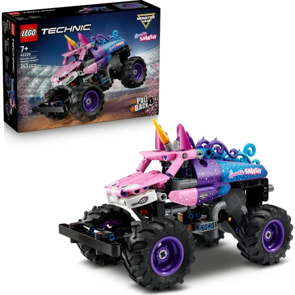LEGO 42220  Technic Monster Jam™ Sparkle Smash™ Çek-Bırak ürün görseli 1