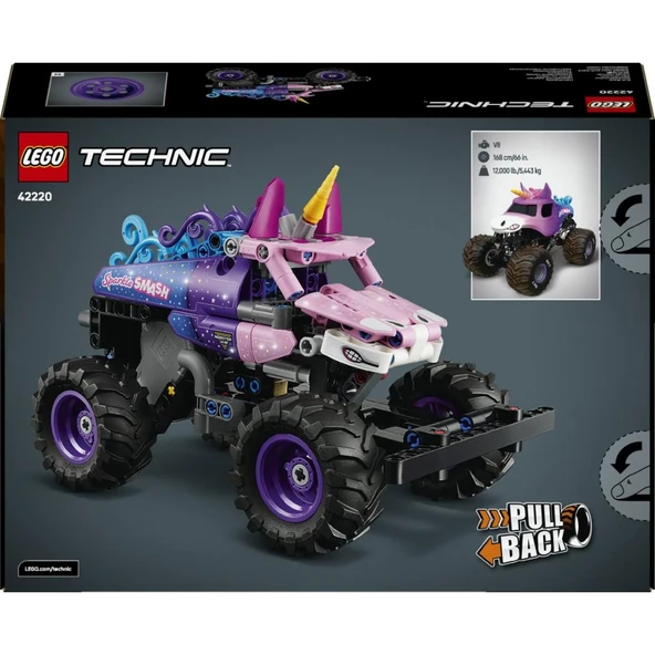 LEGO 42220  Technic Monster Jam™ Sparkle Smash™ Çek-Bırak - Resim 4