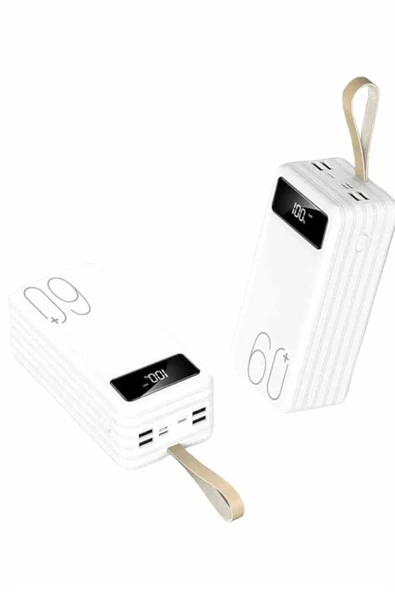 Powerbank 60.000 Mah Taşınabilir Şarj Hızlı El Fenerli Dijital Göstergeli ürün görseli 1