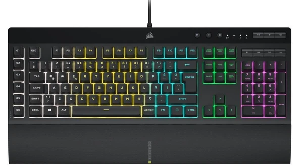 CORSAIR KEYBOARD CH-9226765-TR K55 RGB PRO Gaming Keyboard TR ürün görseli 1