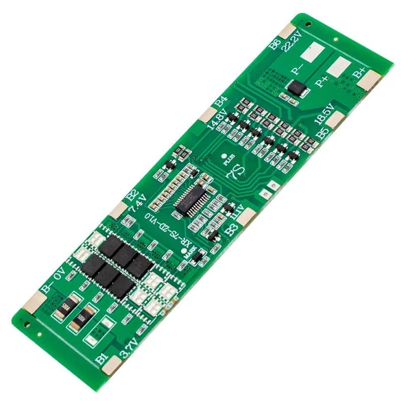 Ayt 7S 24 Volt 20 Amper 18650 Pil Şarj Koruma Kartı Devresi 8 IC Li ürün görseli 1