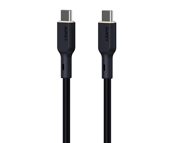 AUKEY CB-SCC241-BK 240W Silikon Type-C Type-C Kablo 1m ürün görseli 1