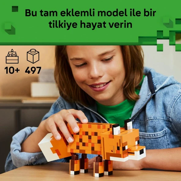 LEGO 21588  Minecraft® Tilki - Resim 5