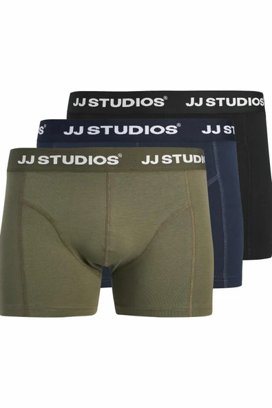 Jack Jones Soho Solıd 3 Lü Paket Erkek Boxer 12280164 ürün görseli 1