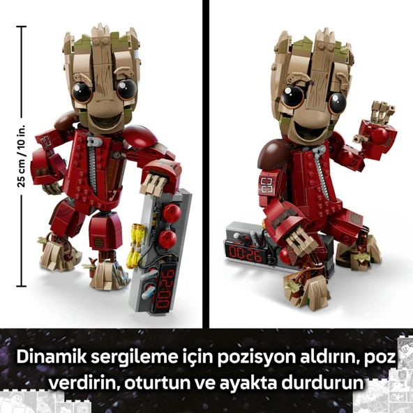 LEGO 76341  Marvel Yağmacı Tulumlu Groot - Resim 9