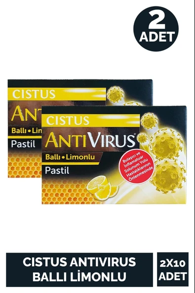 Cistus Antivirüs Ballı Limonlu Pastil 10'lu 2 Adet ürün görseli 1