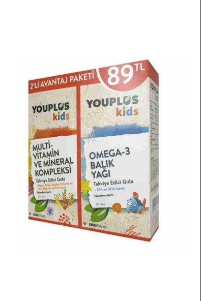 Youplus Kids 150 ML Şurup-Youplus Kids Omega 3 150 ml Şurup ürün görseli 1