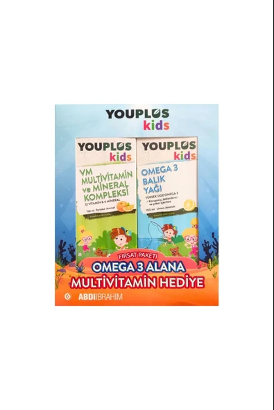 Youplus Kids 150 ML Şurup-Youplus Kids Omega 3 150 ml Şurup ürün görseli 1
