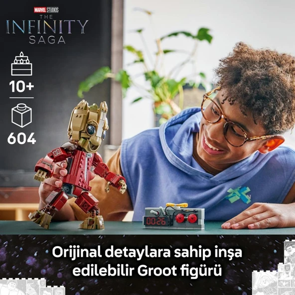LEGO 76341  Marvel Yağmacı Tulumlu Groot - Resim 5