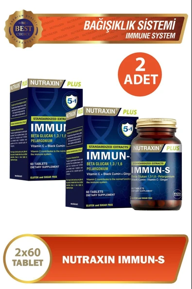 Nutraxin Immun-S 60 Tablet 2 Adet ürün görseli 1