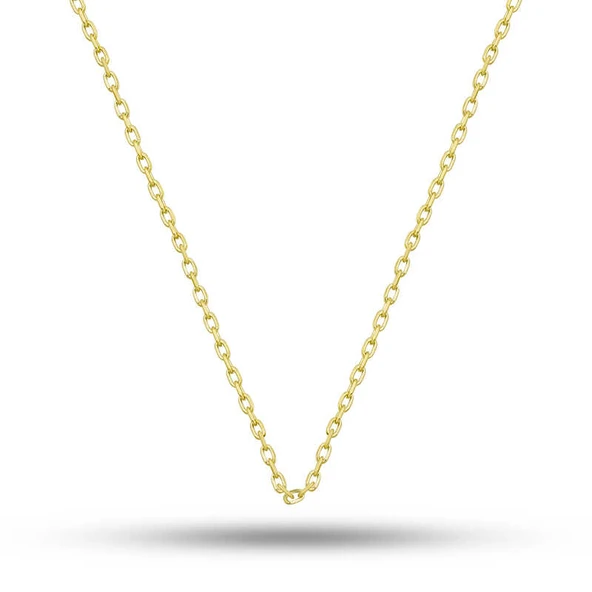 Gümüş Gold 0.30 Mikron 45 Cm Forse Kadın Zincir ürün görseli 1