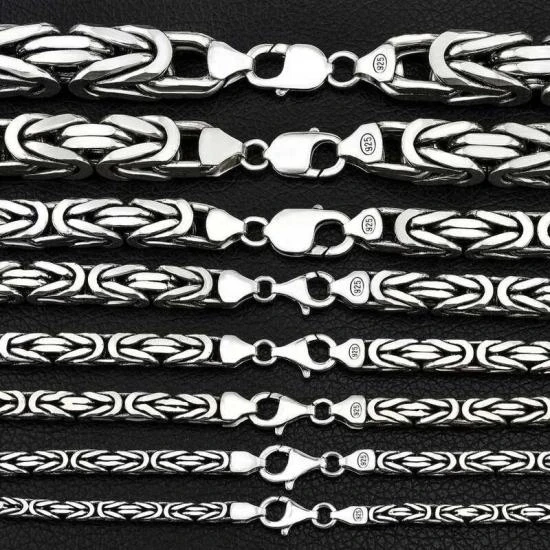 Gümüş Kral Zincir - 3 mm Köşeli ürün görseli 1