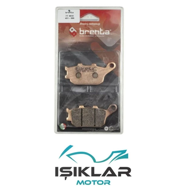 Suzukı Dl 650 V-Storm Xt Abs Brenta Sinterli  Arka Fren Balata ürün görseli 1