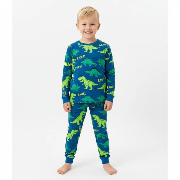 Dinazorlu Erkek Çocuk Pijama Takımı ürün görseli 1