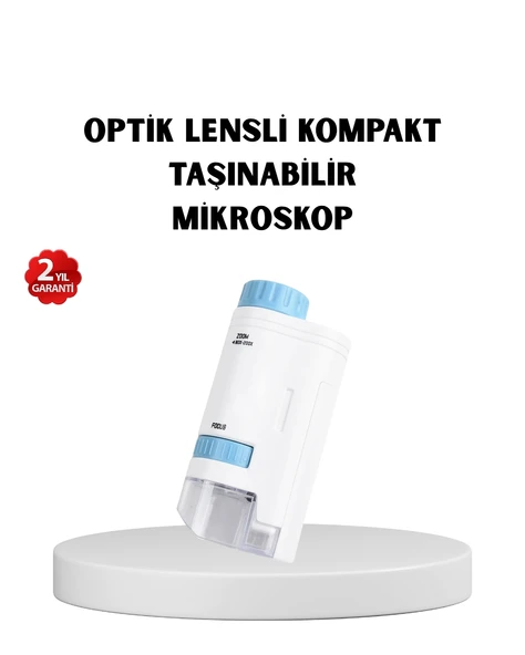 Led Işıklı Mikroskop 80x-200x Zoom Eğitici Bilim Seti Ve Taşınabilir ürün görseli 1