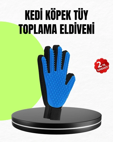 Evcil Hayvan Bakım Eldiveni - Masaj Ve Tüy Toplama Özellikli Silikon Eldiven ürün görseli 1