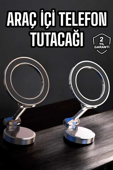 Telefon Tutucu Tüm Arabalara Uyumlu Araç İçi Katlanabilir Manyetik Tasarım ürün görseli 1