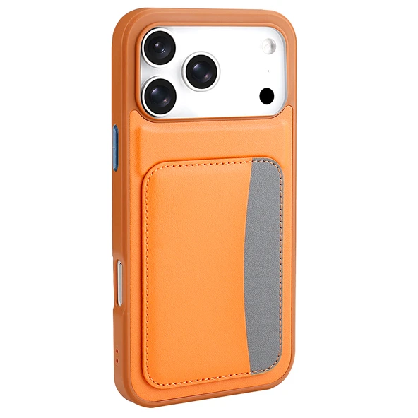 Apple iPhone 17 Pro Max Kılıf Kartlıklı Zore X-Kart Silikon Kapak ürün görseli 1