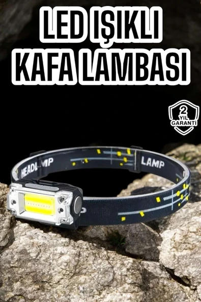 Kamp Feneri Balıkçı Feneri Başlıklı Suya Dayanıklı Kafa Lambası ürün görseli 1