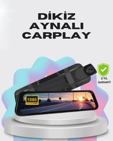 1080p Çift Kameralı Dokunmatik Dikiz Aynası G Sensörlü ürün görseli 1