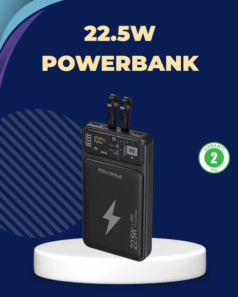 Taşınabilir Powerbank 22.5w Hızlı Şarj Destekli ürün görseli 1