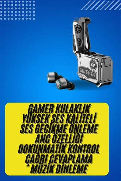 Bluetooth Kulaklık Dokunmatik Kontrol Tws Kablosuz Kulaklık Hi-fi Stereo ürün görseli 1
