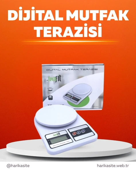 Pratik Ve Şık Tasarımıyla Dijital Mutfak Tartısı ürün görseli 1