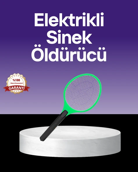 Çocuk Ve Evcil Hayvan Dostu Elektrikli Sinek Raketi | Güvenli Kullanım ürün görseli 1