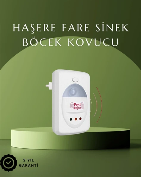 Ultrasonik Ses Dalgalarıyla Kimyasalsız Fare Ve Böcek Kovucu Cihaz ürün görseli 1