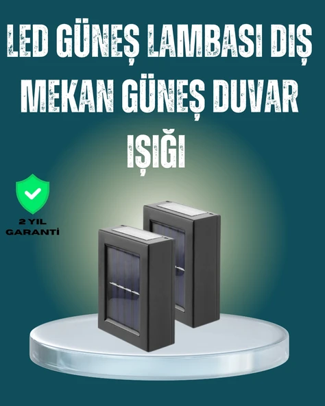 Suya Dayanıklı Güneş Enerjili Bahçe Lambası ürün görseli 1