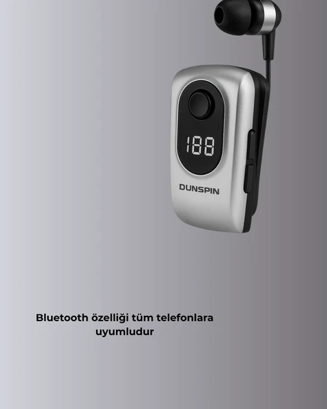 Dsf 220 Kablosuz Klipsli Bluetooth Kulaklık - Resim 3