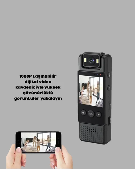 180° Dönebilen Lensli 1080p Mini Kamera - Resim 2