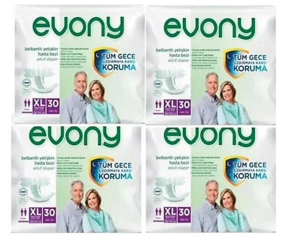 Evony Belbantlı Hasta Bezi XL-Extra Large Beden 120 Adet ürün görseli 1