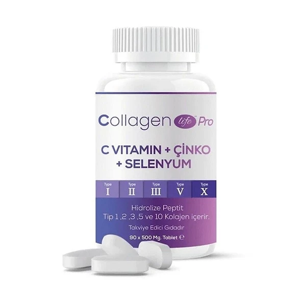 Collagen Life Pro 5 Tip Kolajen 90 Tablet ürün görseli 1