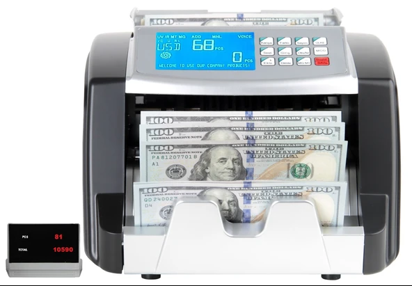 Sigma SC9520 Karışık Para Sayma Makinesi, Tl Ve Euro Karışık, Usd Adet Sayım, Sesli, Müş. Ekranı ürün görseli 1