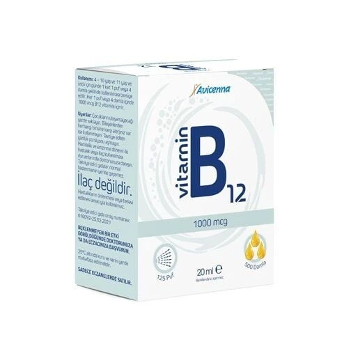 Avicenna Vitamin B12 1000Mcg Sprey 20ml ürün görseli 1