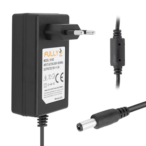 Fully O-1614D 16 Volt 2 Amper Power Jacklı Santral Adaptörü 5.5X2.5 Uç ürün görseli 1