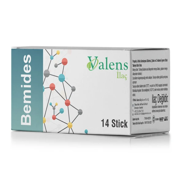 Valens Bemides Takviye Edici Gıda 14 Stick ürün görseli 1