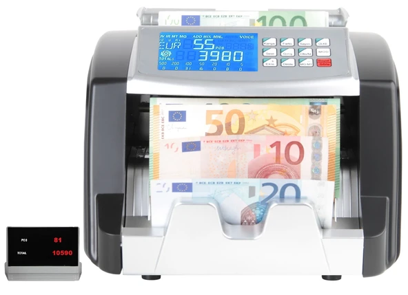 Hunter HI2230 Karışık Para Sayma Makinesi - Tl Ve Euro Karışık , Usd Adet Sayım + Müşteri Ekranı Ekranı ürün görseli 1