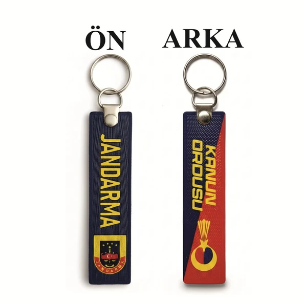 TPU Çift Taraflı Anahtarlık -JANDARMA - Resim 3