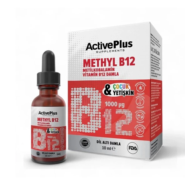 ActivePlus Methyl B12 Damla 1000µg 10ml ürün görseli 1