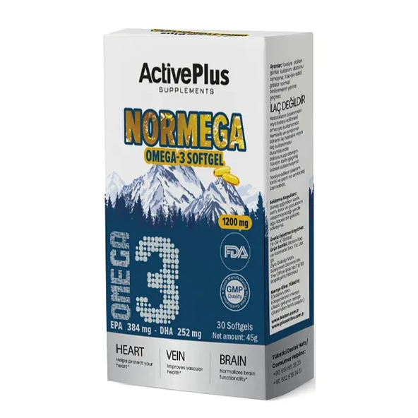 ActivePlus Normega 30 Softgel Kapsül ürün görseli 1