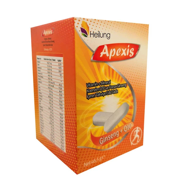 Apexis Multi Tablet Ginseng+Q10 30 Tablet - Takviye Edici Gıda ürün görseli 1