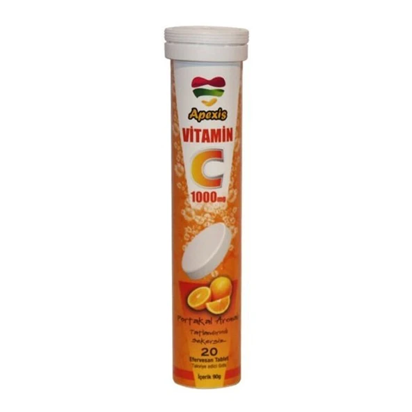 Apexis Efervesan Vitamin C 20 Tablet - 1000 mg ürün görseli 1
