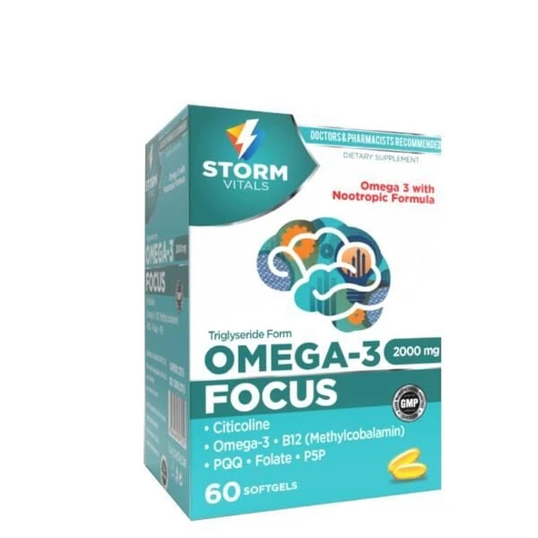 Storm Vitals Omega-3 Focus 60 Kapsül ürün görseli 1