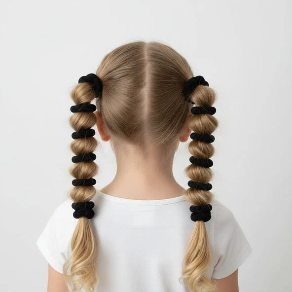 Mini Boy Lastikli Bebe Toka Set - 12 Adet - Resim 4