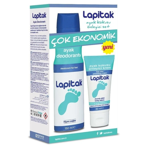 Lapitak Ayak Kokusuna Karşı Krem + Deodorant Set ürün görseli 1